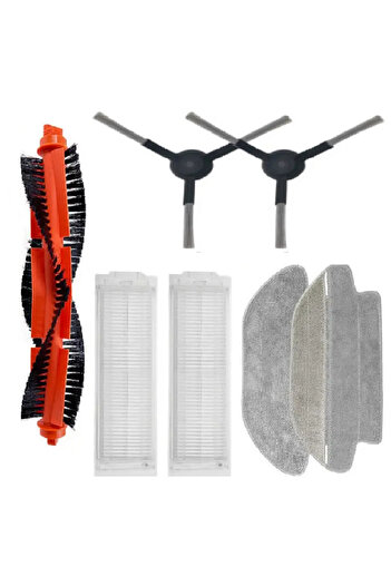 ibrush Σετ αναπλήρωσης συμβατό με ρομπότ σκούπας Xiaomi Mi Robot Vacuum Mop Pro Cleaner, 7 τεμάχια