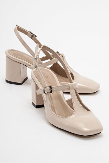 Niloshka ACRON Ecru Patent Leather Buckle Women's Shoes