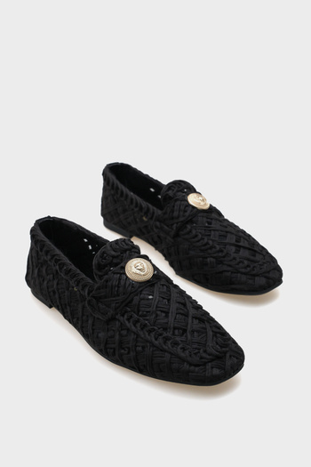 Capone Outfitters Жіночі лофери з солом'яного в'язання Tara