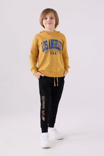 Rolypoly Mustard Colored Boys' Tracksuit Set