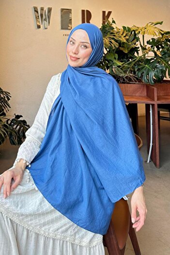 lamelif Comfort Cotton Shawl Indigo
