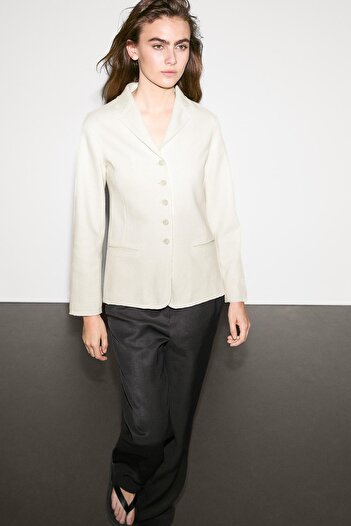 Massimo Dutti İnce yün karışımlı blazer