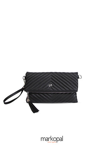 MORCA Women's Clutch Portfolio Bag with Long Strap