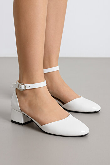 KATEYLER New season white patent leather girls' high heeled shoes
