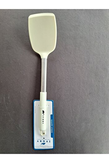 EMPA A V M Ivory Fireproof Non-Stick Stainless Steel Tip Silicone Sptula