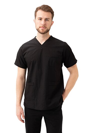 Kardelen İş Elbiseleri Santolina V-Neck Uniform - Comfortable and Durable Scrubs for Doctors, Nurses, Healthcare Workers