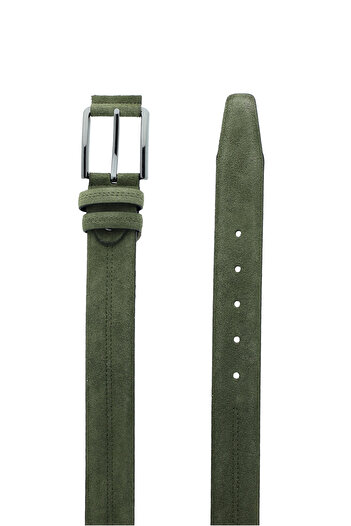 Kiğılı Sports Patterned Suede Leather Belt