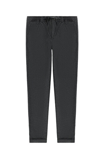 Kiğılı Elastic Waist Drawstring Wool Classic Fabric Trousers