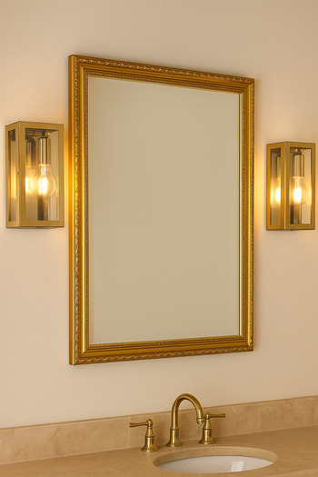 Tel Lighting Siena Gold Metal Sconce