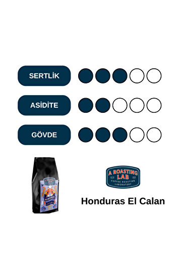 A Roasting Lab Honduras El Kalan Çekirdek Kahve 1000 G