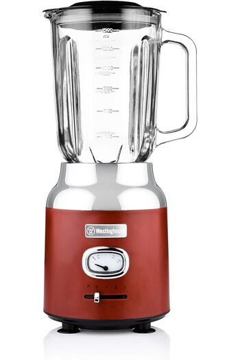 Westinghouse Retro Food Blender - 600 Watt Liquidiser Blender for Kitchen - Smoothie Maker with 1.5