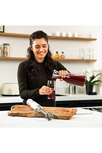 Westinghouse Retro Hand Blender - 600W Handheld Stick Blender for Kitchen - Stainless Steel Electric