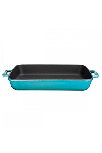 Lava 26X40Cm Rectangular Casting Tray - Iron Solid, Double Handles