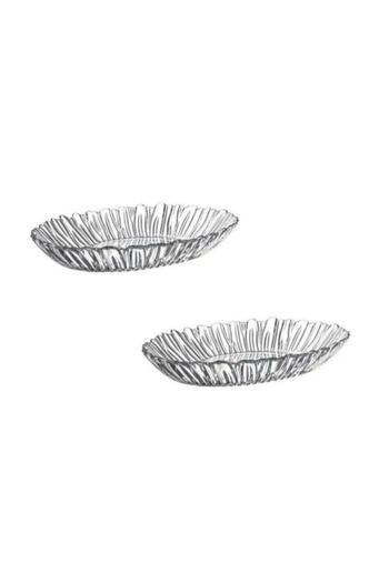 Paşabahçe Aurora Serving Boat Plate - 2 Piece Glass Boat Plate 10546 Orjin. It Is Boxed.