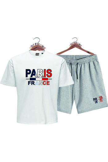 HOFFNUNG Unisex Full Shorts Paris France Oversize Set