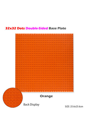 Choice 32x32 Orange Base Plates Double Sided Classic 32x32 16x32 Double-sided Baseplates Blocks Plastic DIY