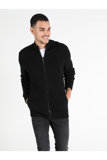 Colin's Slim Fit Erkek Siyah Hırka