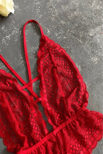 Gece İncisi Low-cut Bodysuit