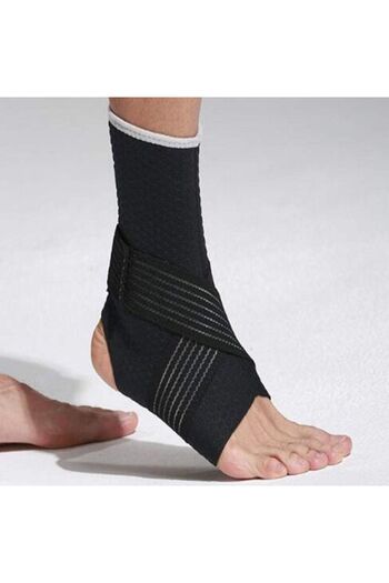 Generic Rake Ankle Support Brace for Basketball and Foot - Black