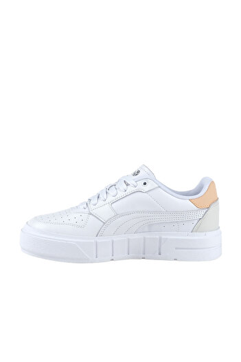 Puma PUMA White-Peach Cali Court Lth Wns - Sports Shoes
