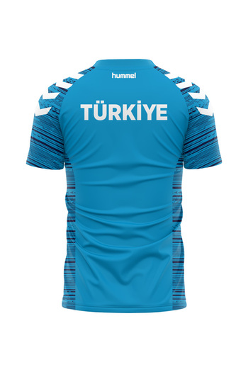 hummel National Team Line Training T-Shirt Turquoise