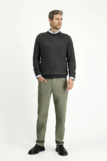 Kiğılı Relaxed Fit Comfortable Cut Lycra Canvas / Chino Pants