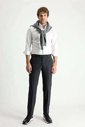 Kiğılı Relaxed Fit Comfortable Cut Wool Classic Fabric Trousers
