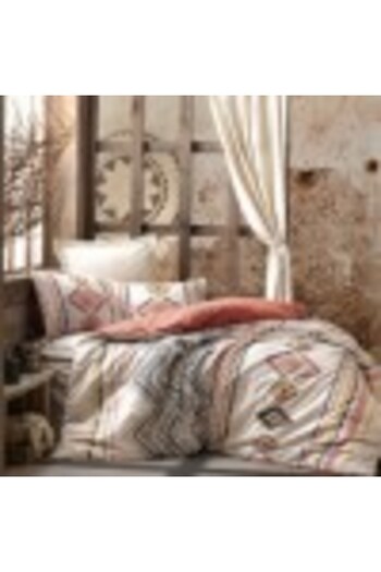 Cotton Box Double bed linen 100% cotton ranforce, Cotton Box, Felix - Tile Red