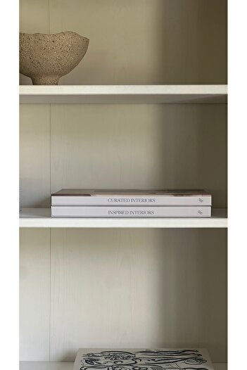 HOME DEKORİSTA Set of 2 Decorative Book Boxes, Curated Interiors, Decorative Box, Book Box