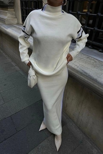 Lijuri Skirted Sports Striped Suit 9991