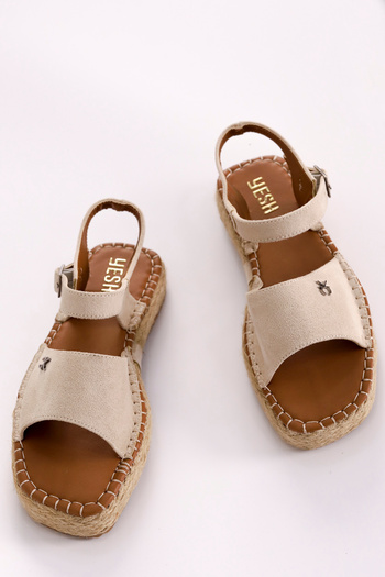 Mamito Ayakkabı F 01 Straw Flat Sandals
