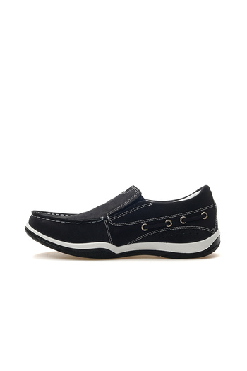 Scooter Men's Genuine Leather Marine Casual Shoes 25Y M2021Nl m Nubuck Navy Blue