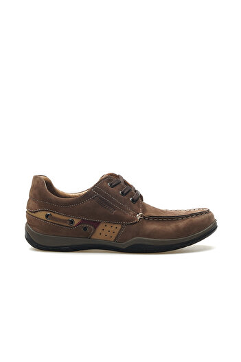 Scooter Men's Genuine Leather Marine Casual Shoes 25Y M2020Nku m Nubuck Sand