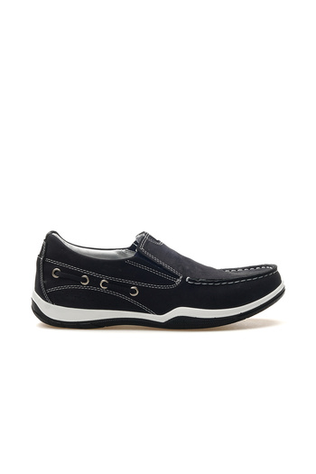 Scooter Men's Genuine Leather Marine Casual Shoes 25Y M2021Nl m Nubuck Navy Blue
