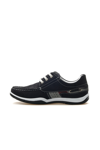 Scooter Men's Genuine Leather Marine Casual Shoes 25Y M2020Nl m Nubuck Navy Blue