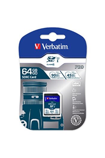 Verbatim Card de memorie Verbatim PRO SDXC 64GB, clasa 10