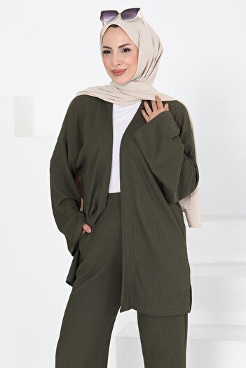 TOFİSA Cepli Kimono Takım Haki - 27131
