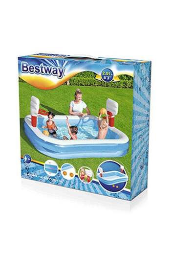 BESTWAY Swimming Pool with Metal Frame 30-inch x 10-foot 251x168x102 cm