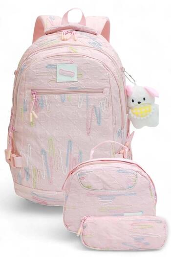 SYG Relaxion Imported Accessories 6 Compartment Thermal Nutrition Primary School Backpack with Pen Holder 14Syg30