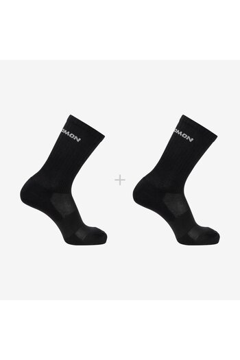 Salomon EVASION CREW 2 Pack Унисекс Чорапи Черни LC2083800