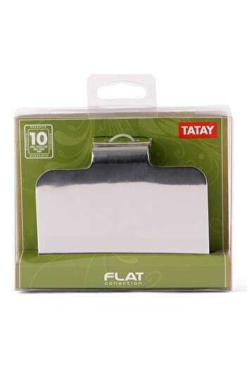 Generic TATAY Wall Mounted High-Quality Aluminum Design Flat Toilet Paper Holder Covered Silver 6198900