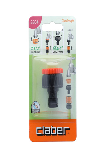 CLABER 3/4-1/2inch Tap Hose Connector