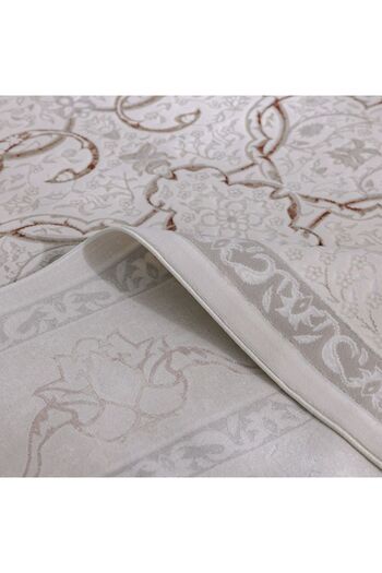 Danube Home Pearl Artsilk Rug Polyester Area Rug Floor Covering L340xW240cm-Cream & Multi 231300472161