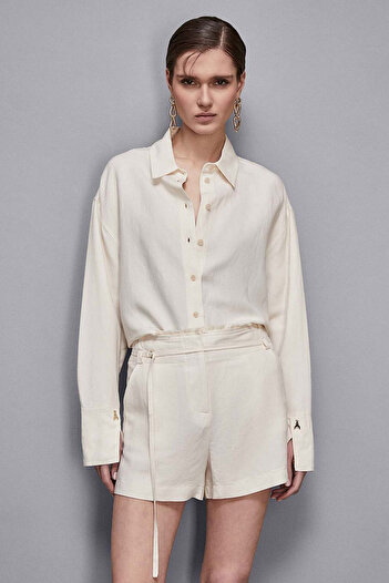 Patrizia Pepe REGULAR-FIT SHIRT - PATRIZIA PEPE - 42, CREAM