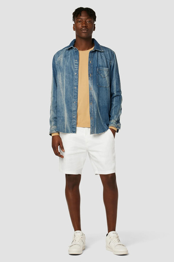 Hudson DENIM CHINO BERMUDA SHORTS - - 33, WHITE