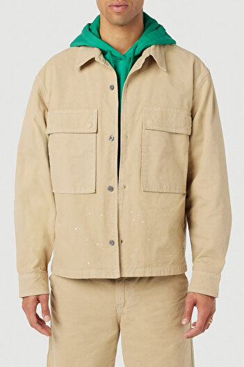 Hudson JACKET SHIRT - - M, BEIGE