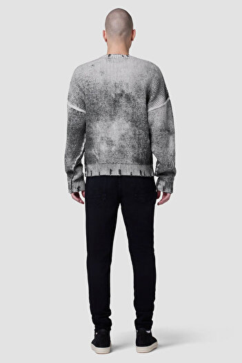 Hudson CREW NECK PULLOVER - - GRAY, L