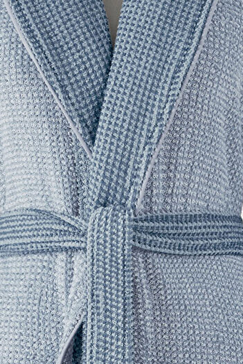 Özdilek Sadem Organic Plaid Shawl Collar Bathrobe