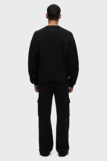 Hudson Double Knit Cargo Flare Pants - - Xl, Black