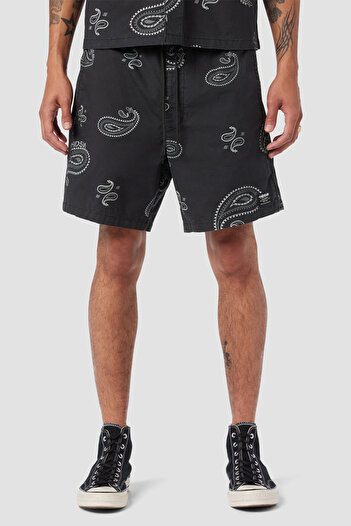 Hudson RACER BERMUDA SHORTS - - L, BLACK